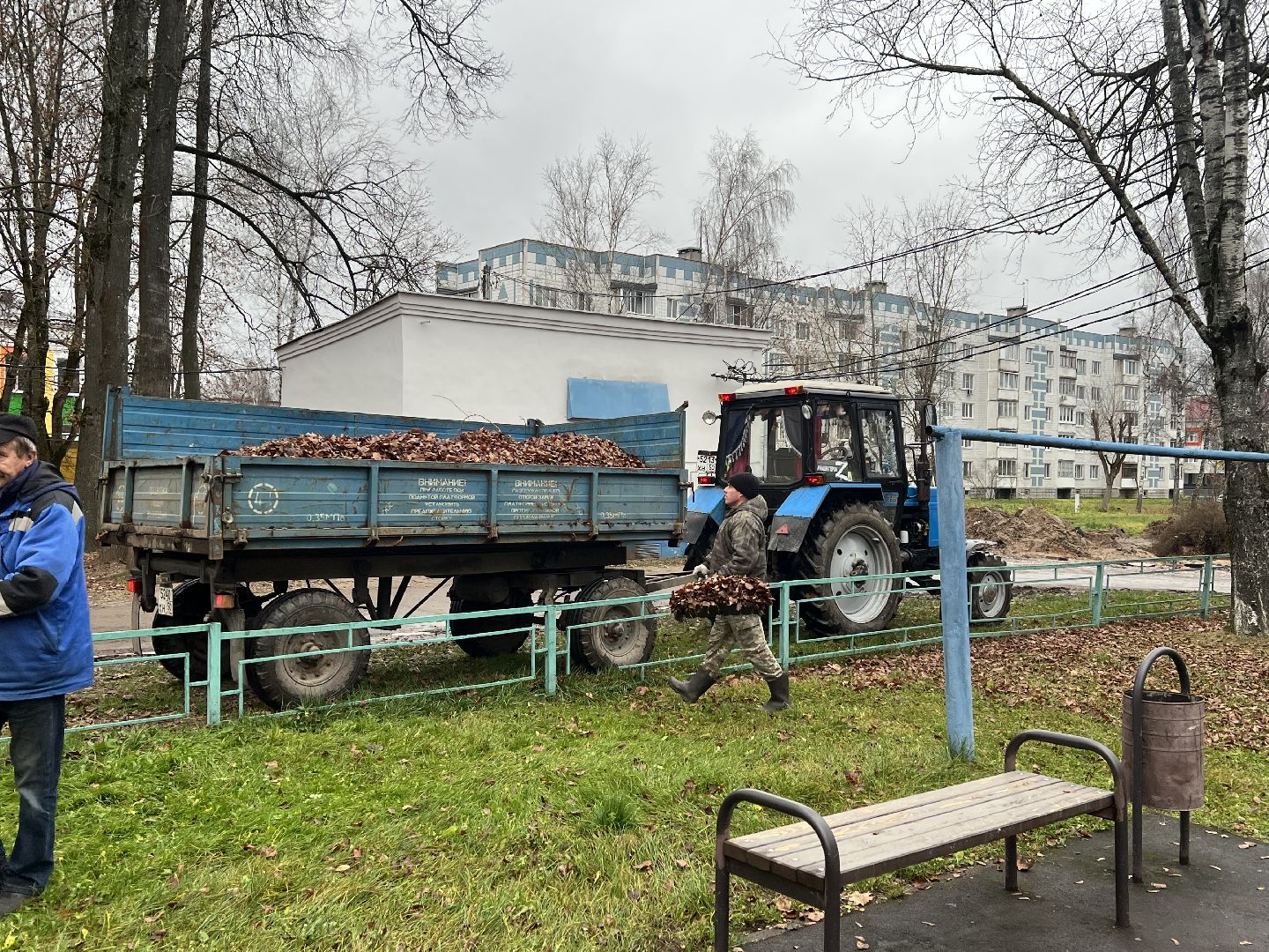 Уборка листвы талдом,  Талдомский округ, благоустройство 2025,