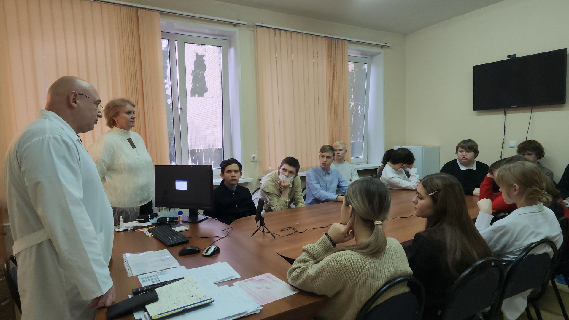 Люберцы, люберецкая больница, школьники, медицинские классы, красково,