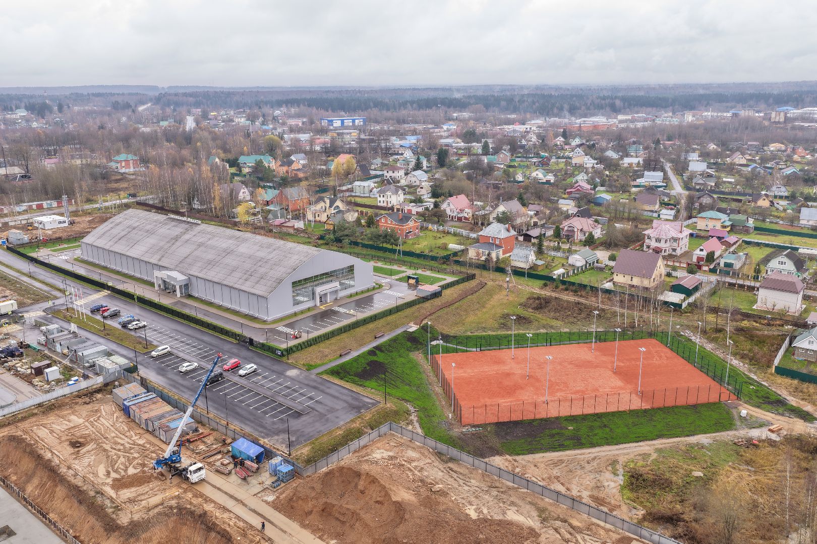 видео с коптера, теннисный центр шаховская,спорт в подмосковье,