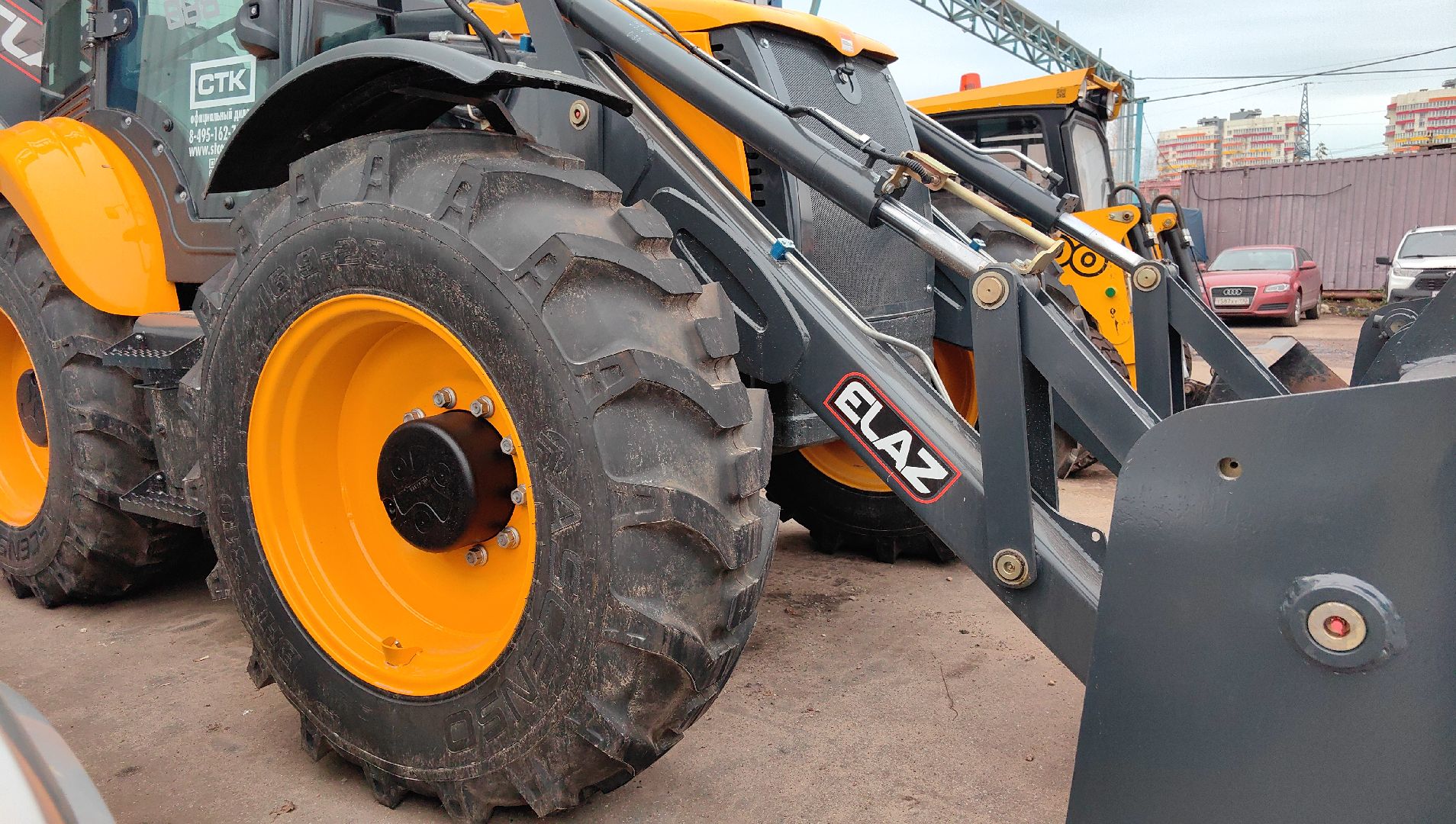 погрузчик, трактор, техника, водоканал,