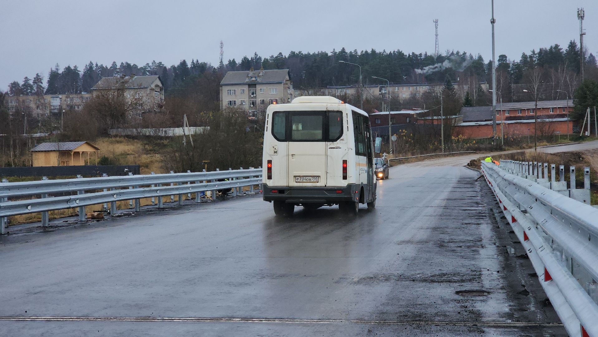 Руза, Поречье , Автобусы, Открытие моста,