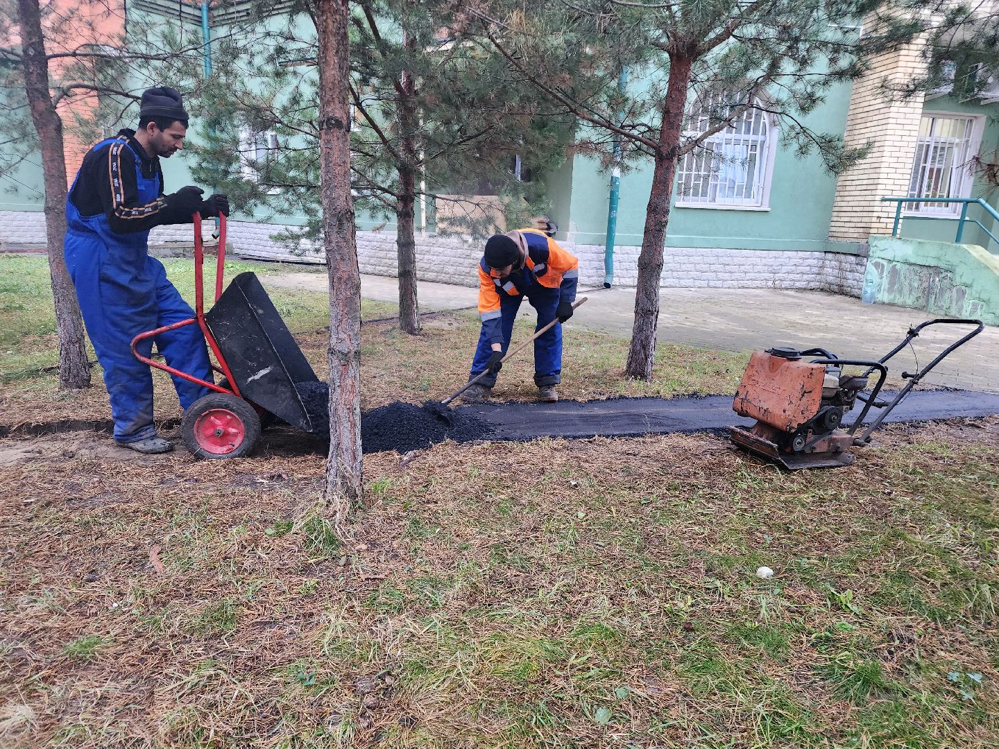 фрязино, народная тропа, асфальтирование тротуаров, благоустройство,