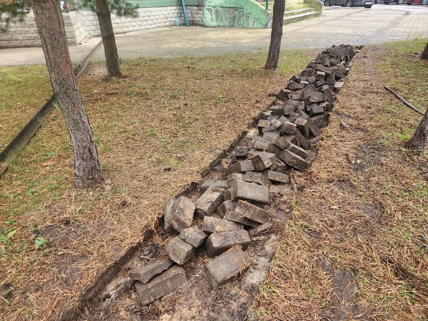 фрязино, народная тропа, асфальтирование тротуаров, благоустройство,