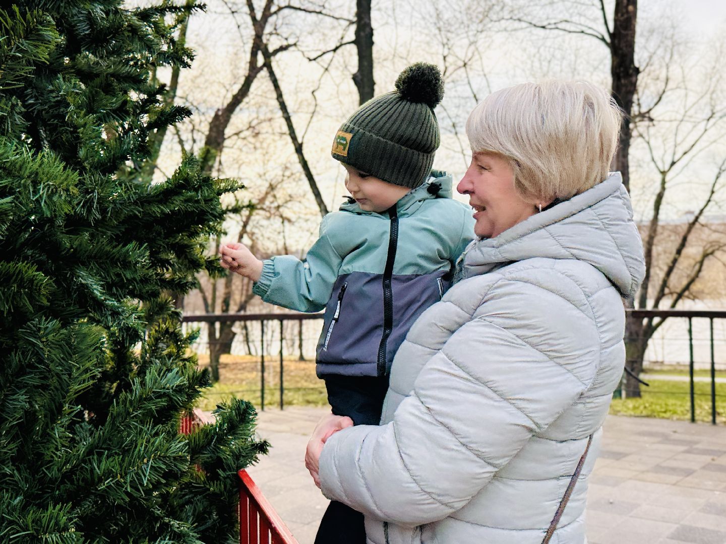 Раменское, раменский городской парк, новогодние елки, зима в подмосковье, Зима в Подмосковье 2025,