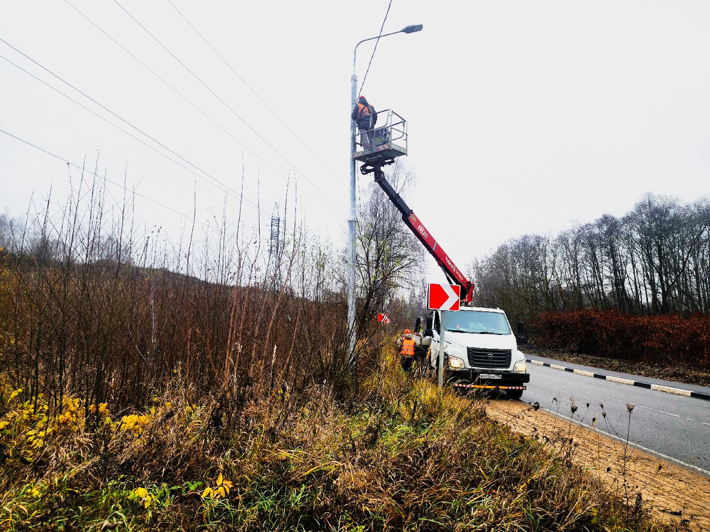 пущино, серпухов, дороги, освещение, мосавтодор,