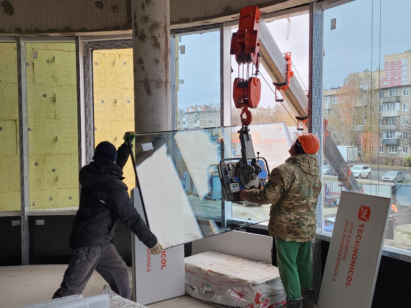 чехов,улица мира 4а, детская поликлиника, строительство, фасадные работы, утепление фасада, облицовка фасада, наружные стены, гидроизоляция, теплоизоляция, наружная отделка, остекление, окна и форточки, остекление дверей, стеклянные панели и блоки, погрузочные работы, внутренняя отделка помещений, инженерные сети, нацпроект здравоохранение, госпрограмма московской области,