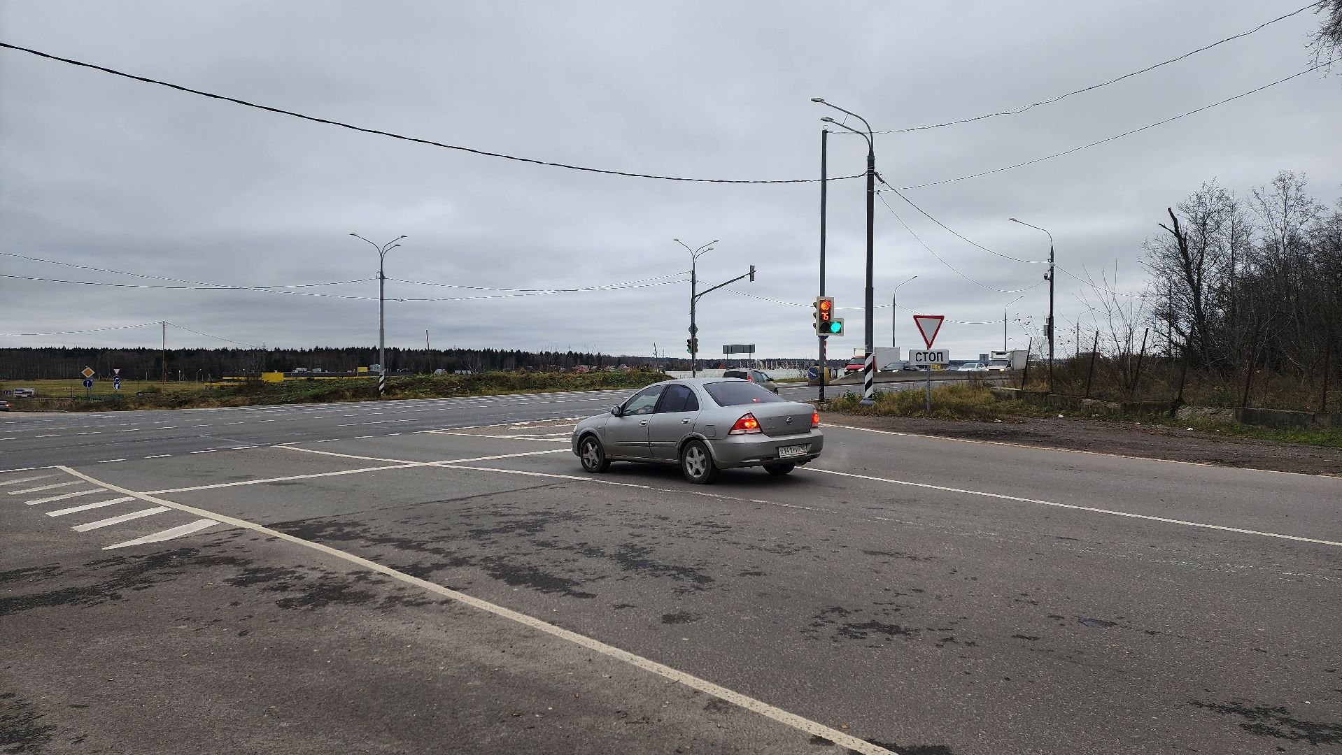 клин, пятый микрорайон, дорожная разметка,