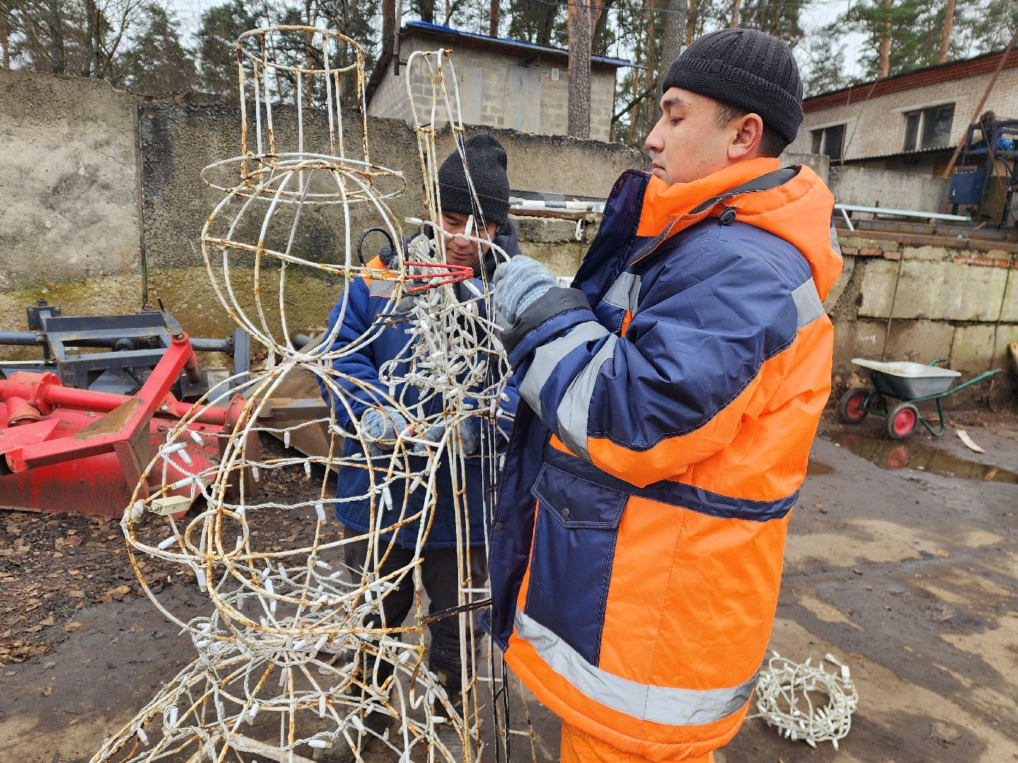 красноармейск, городской округ пушкинский, новогодние инсталляции , городское хозяйство,
