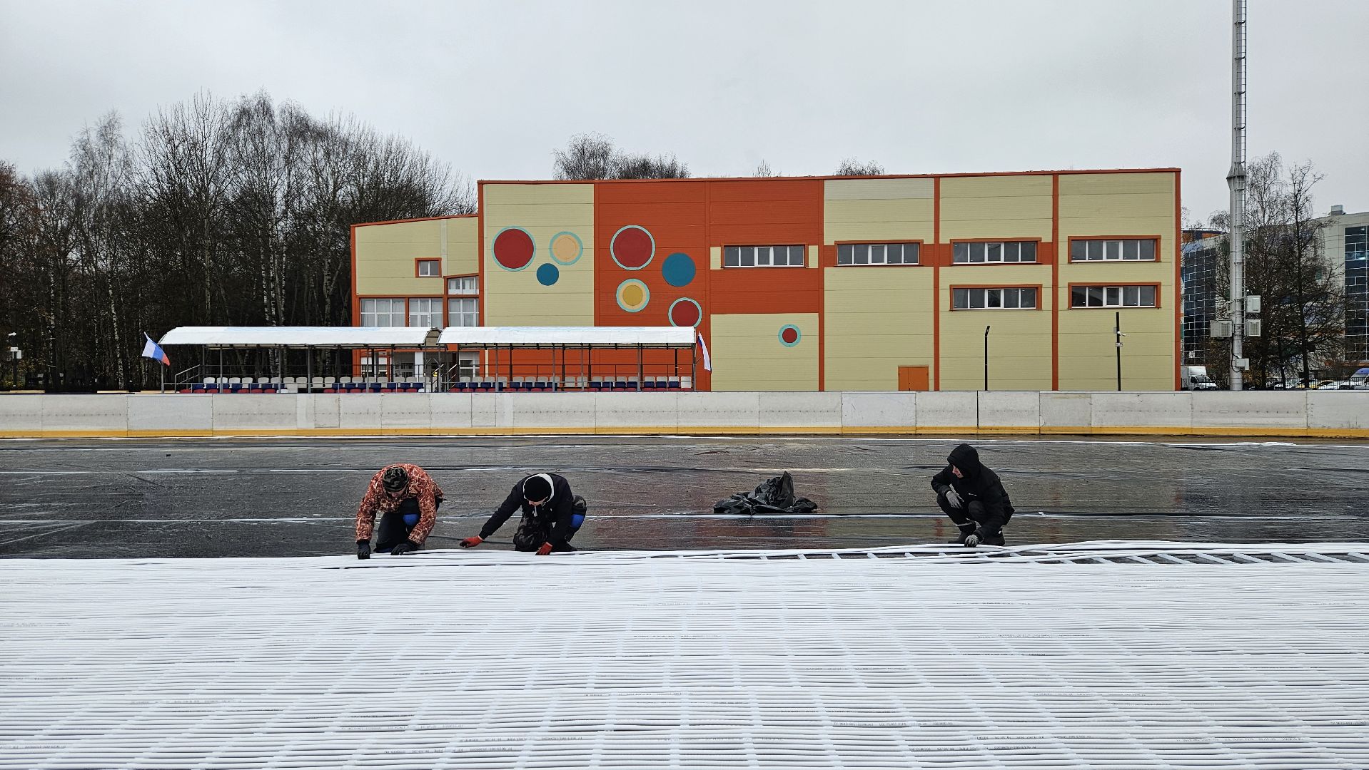 долгопрудный, центральный парк победы, ледовый каток, зима в подмосковье, зима в подмосковье 2025,