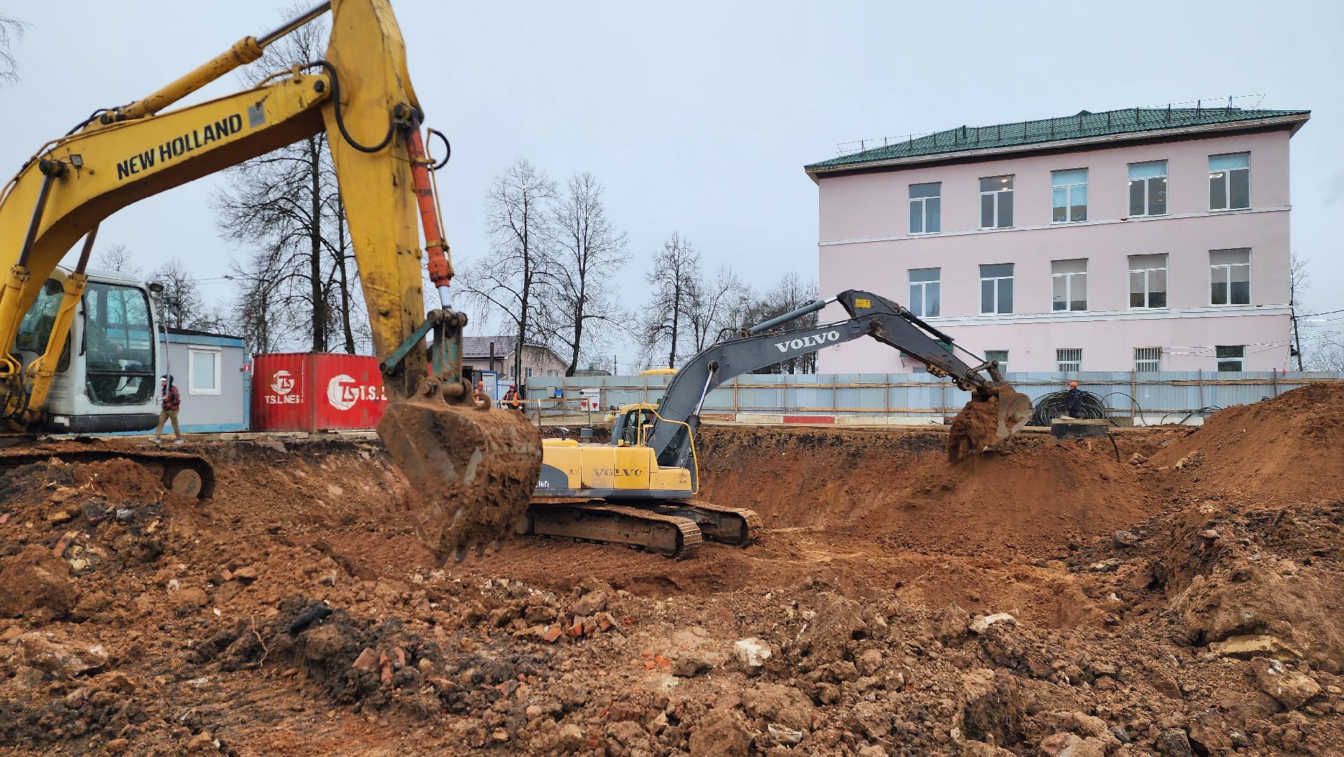 истра, строительство, строительство пристройки, школа,