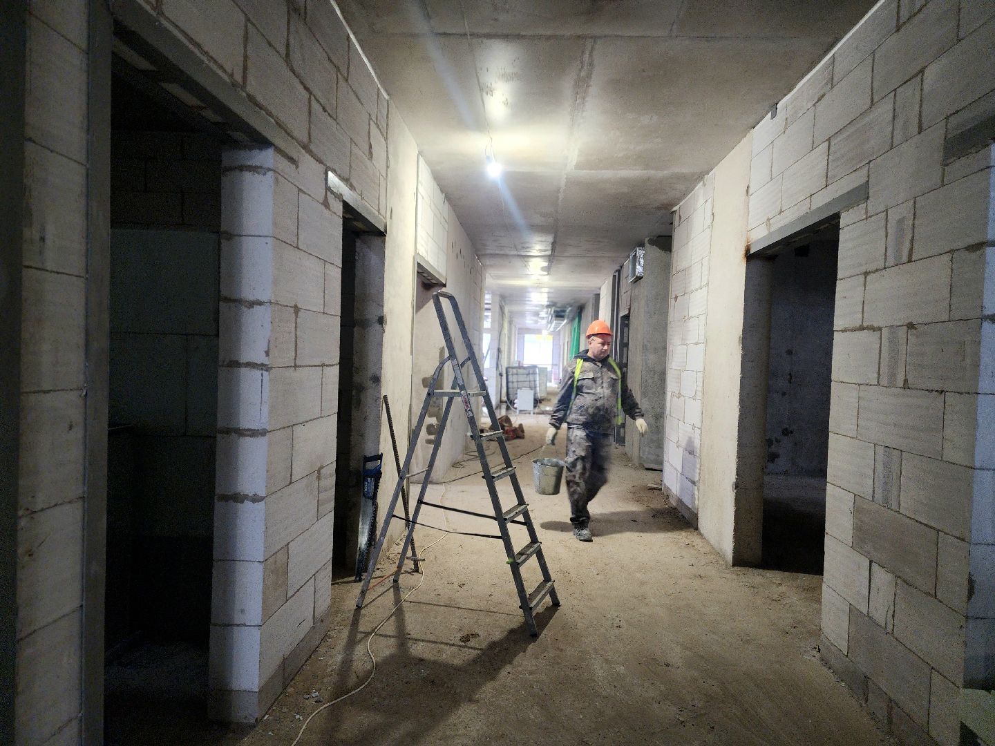 строительство, дошкольное отделение, детский  сад, работы на фасаде,