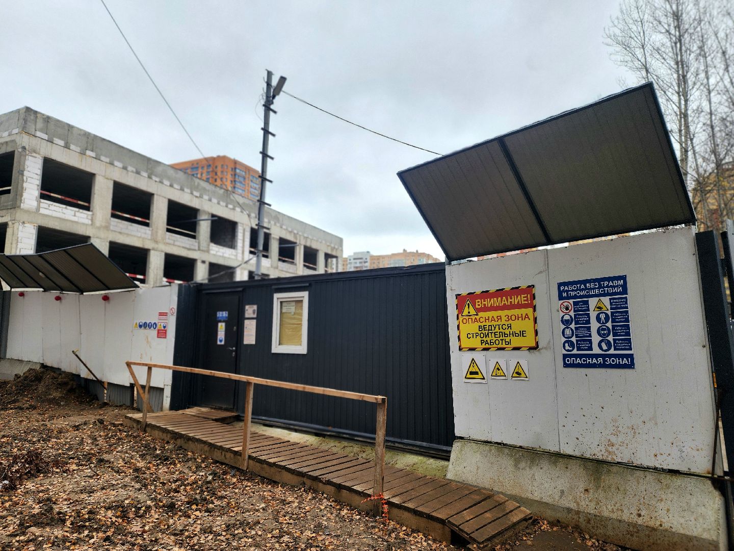 строительство, дошкольное отделение, детский  сад, работы на фасаде,