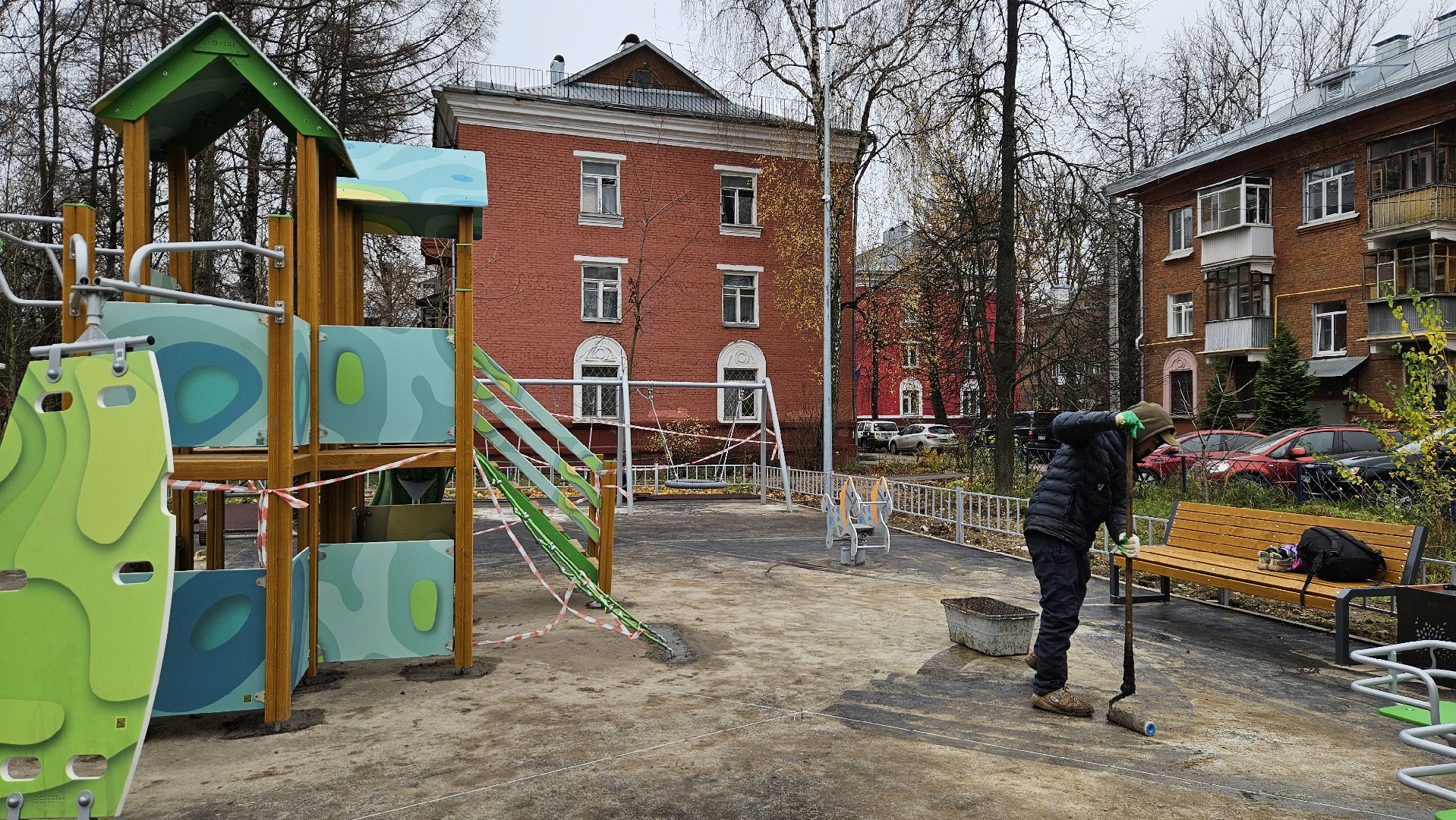 долгопрудный, детская  площадка,