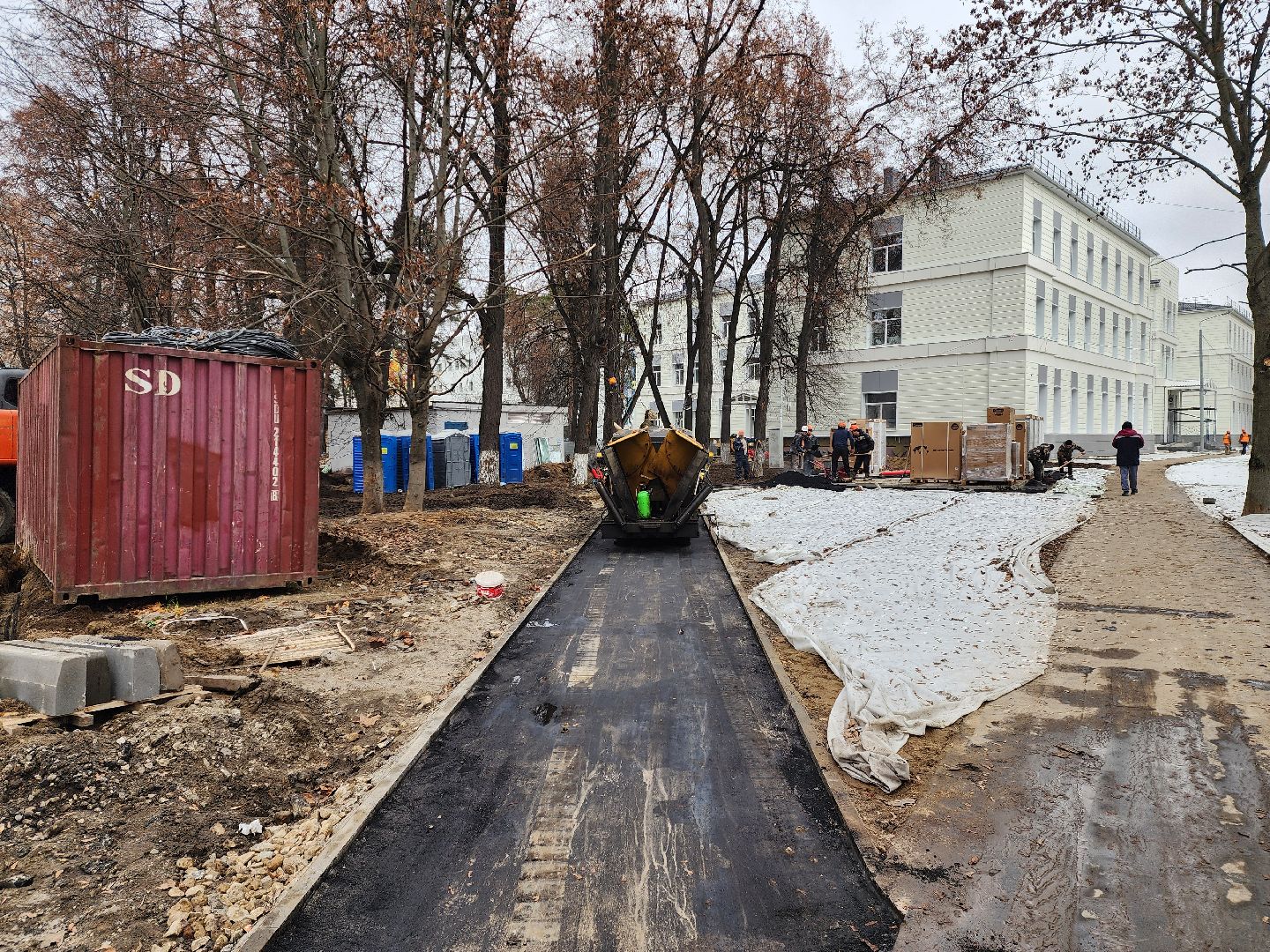 раменское, строительство, капитальный ремонт терапевтического корпуса раменской больницы, благоустройство прилегающей территории ,