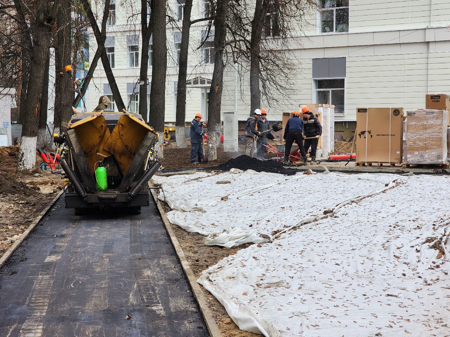 раменское, строительство, капитальный ремонт терапевтического корпуса раменской больницы, благоустройство прилегающей территории ,