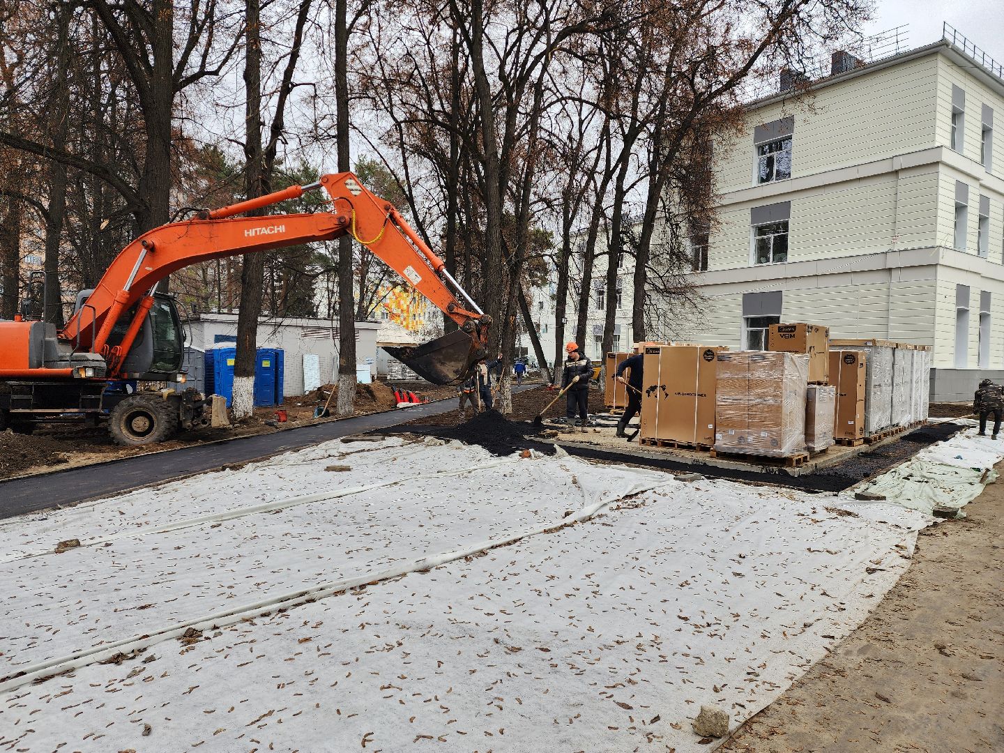 раменское, строительство, капитальный ремонт терапевтического корпуса раменской больницы, благоустройство прилегающей территории ,