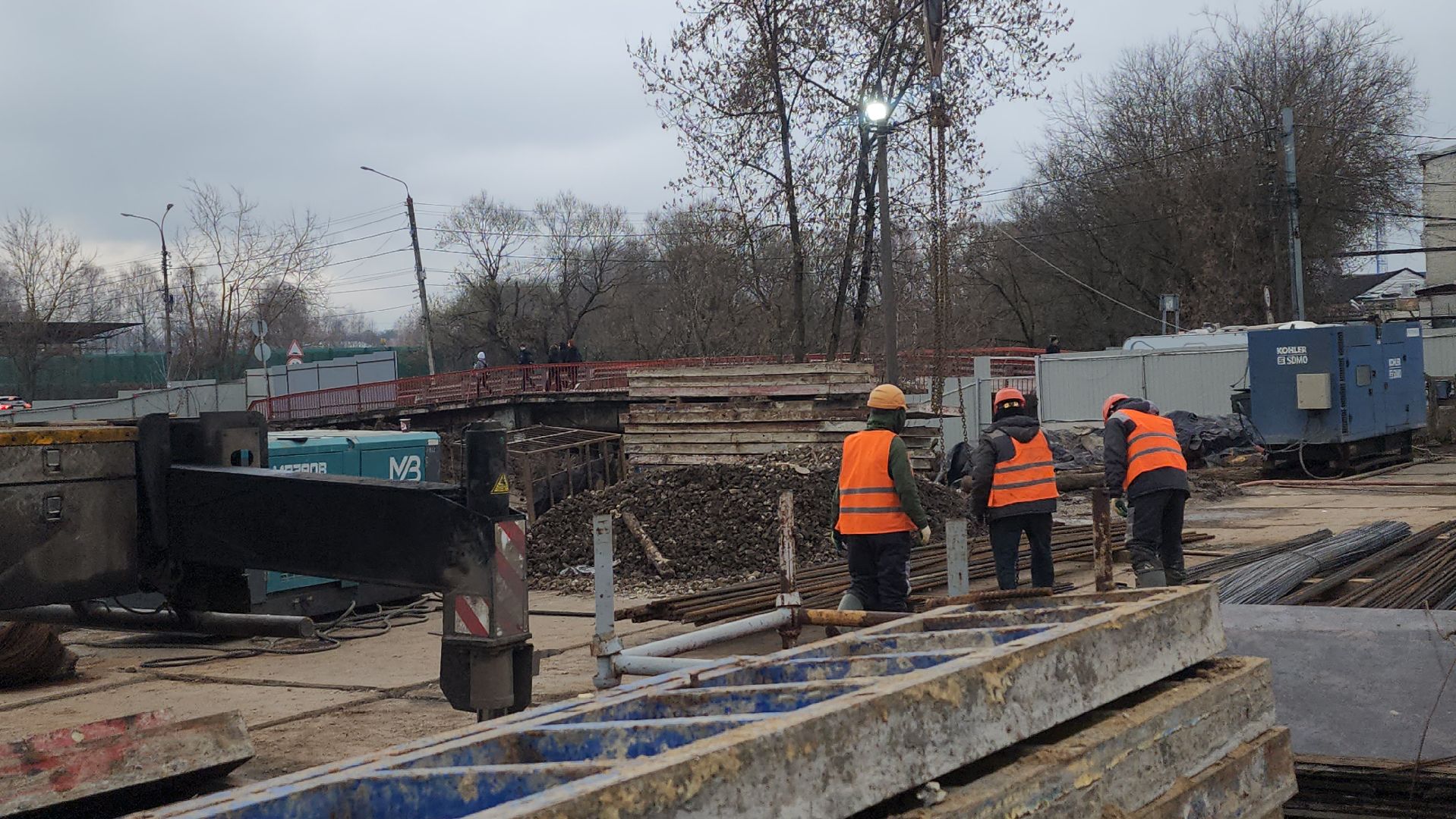 мытищи,  реконструкция моста,