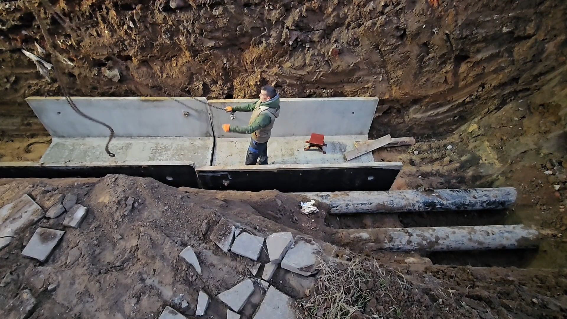 долгопрудный, молодежная улица, ливневая канализация, теплосеть, ремонт, инженерные коммуникации,