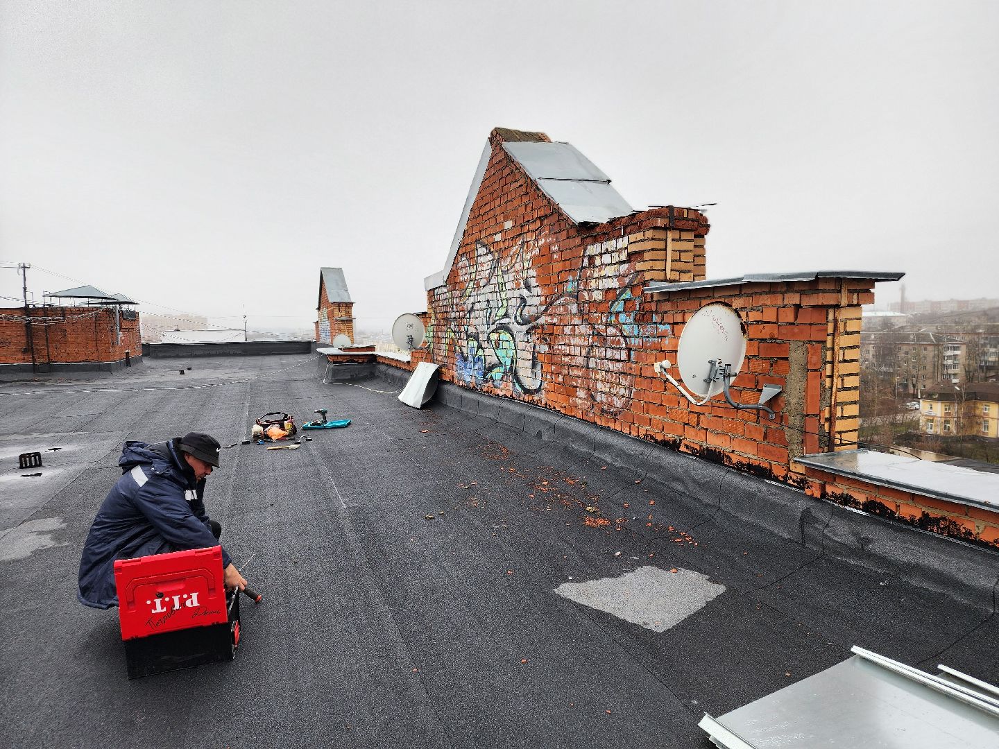 сергиев посад, сергиево-посадский городской округ, ук посадское обслуживание домов, управляющая компания, ремонт кровли, мягкая крыша, установка парапетов, ремонт крыши, многоквартирные дома,
