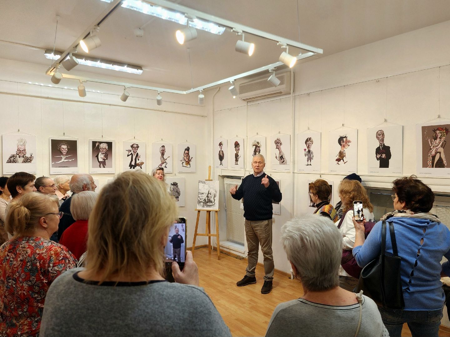 выставка, художник, владимир мочалов, карикатура , открытие,