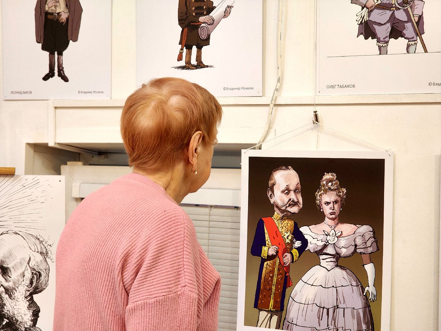 выставка, художник, владимир мочалов, карикатура , открытие,