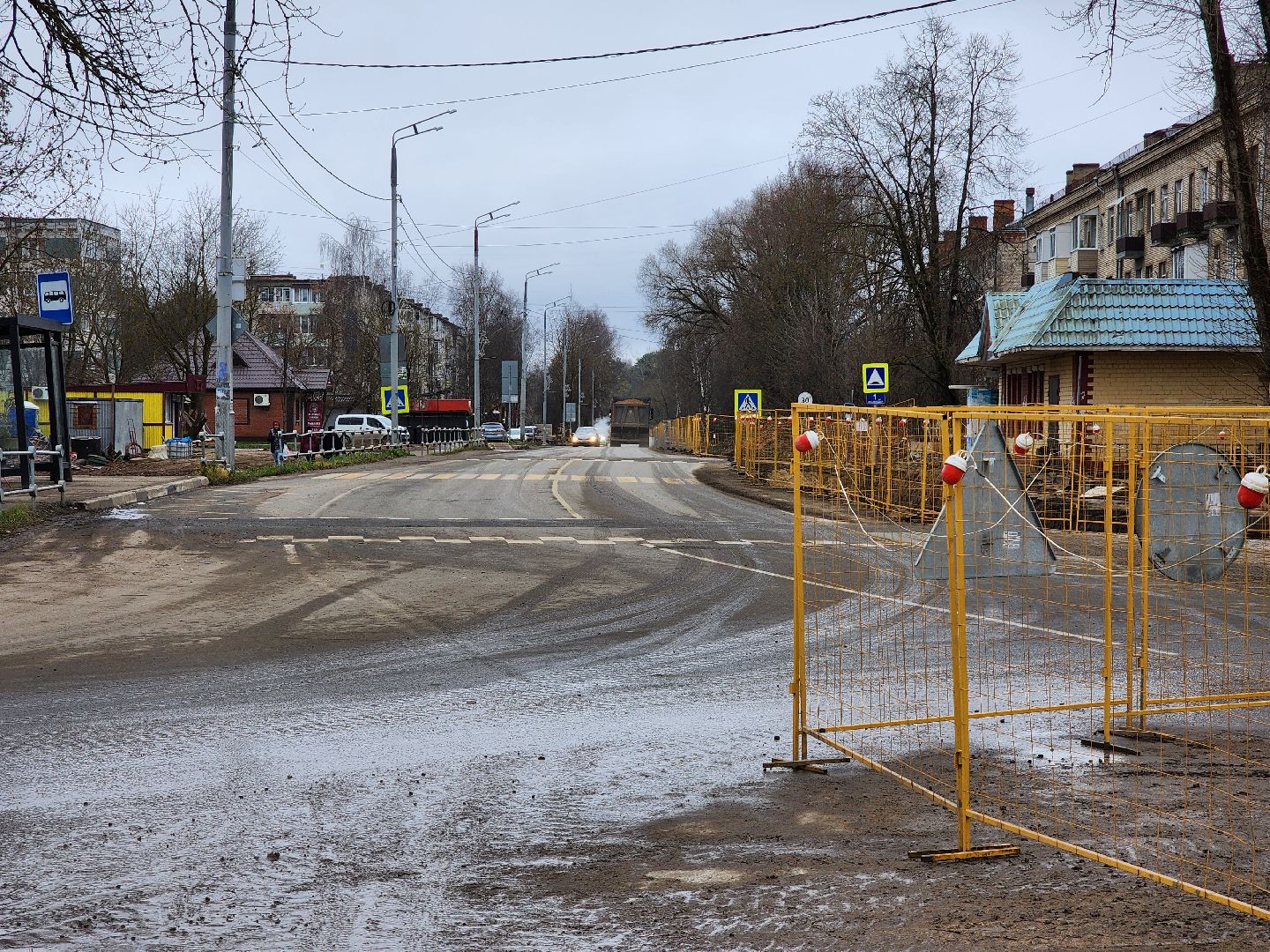 сергиев посад, сергиево-посадский городской округ, хотьково, улица михеенко, благоустройство, площадь хотьково, замена коллектора, озеленение,общественный совет,