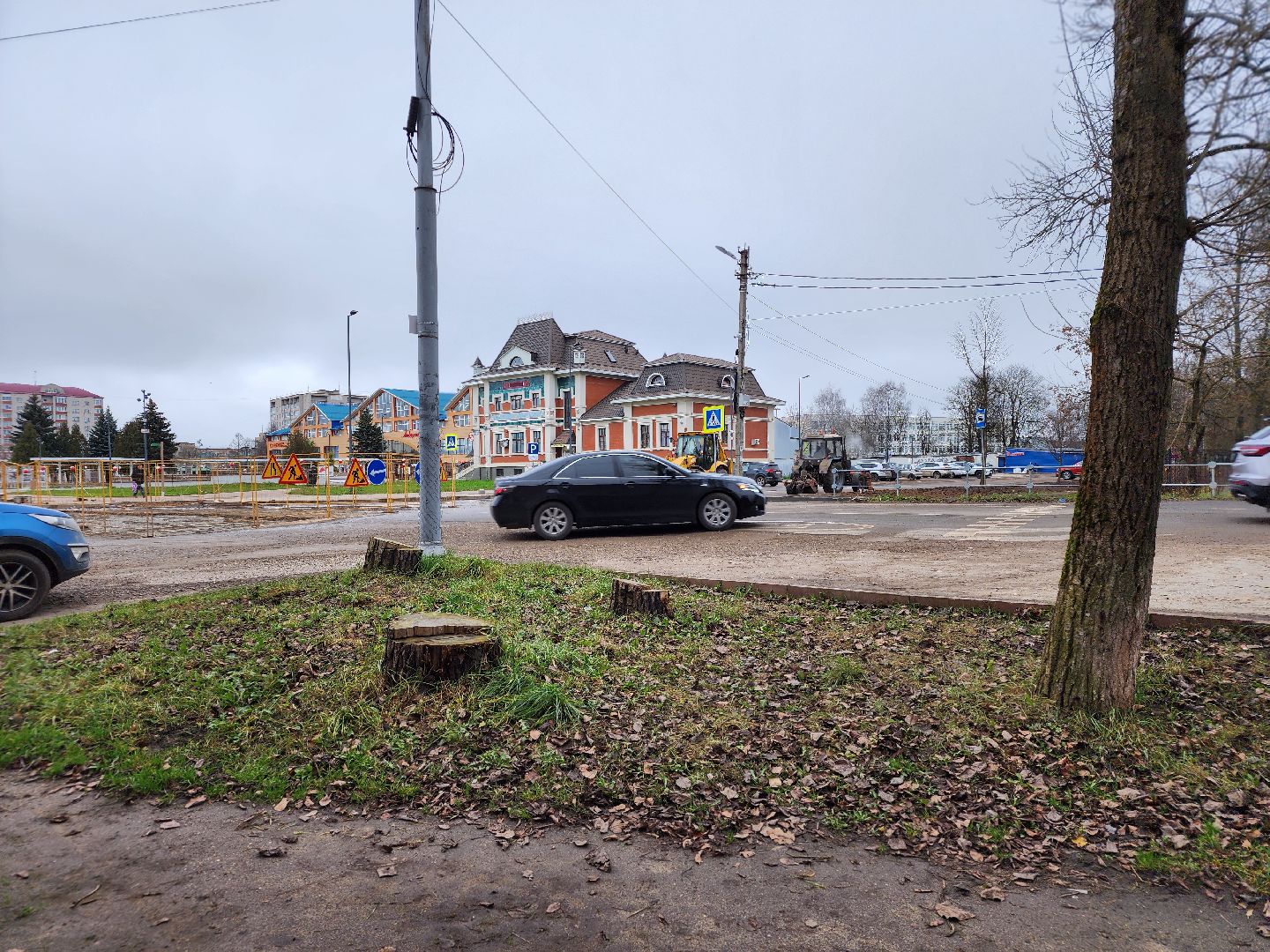 сергиев посад, сергиево-посадский городской округ, хотьково, улица михеенко, благоустройство, площадь хотьково, замена коллектора, озеленение,общественный совет,