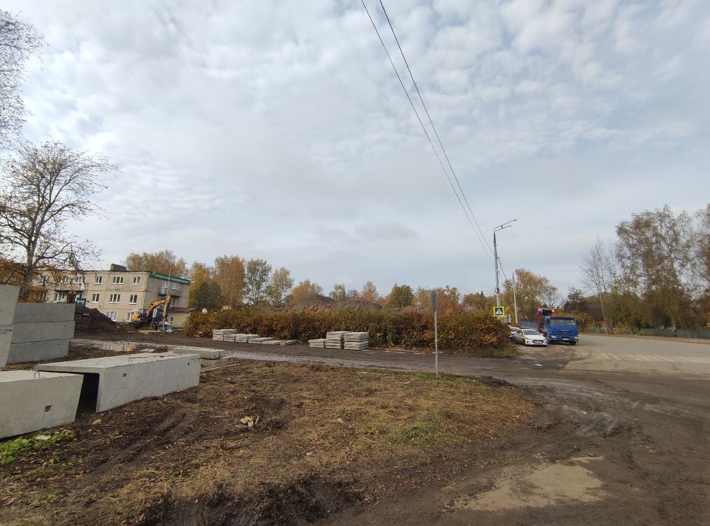 сергиев посад, сергиево-посадский городской округ, хотьково, улица михеенко, благоустройство, площадь хотьково, замена коллектора, озеленение,общественный совет,