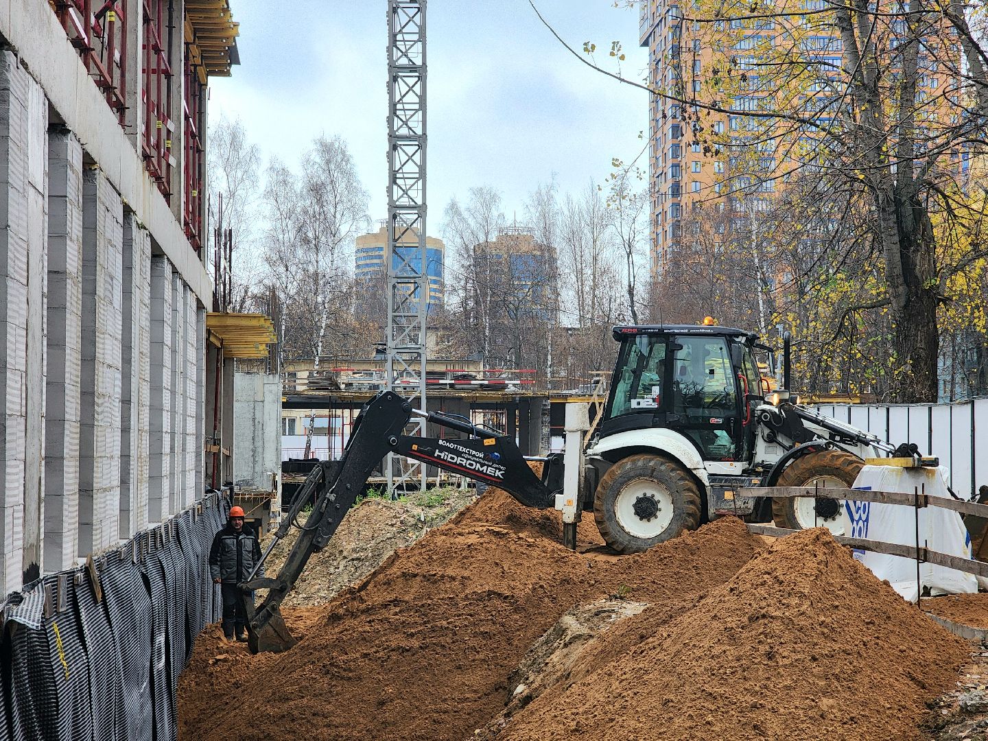 строительство, школа, монолитные работы, новый корпус,