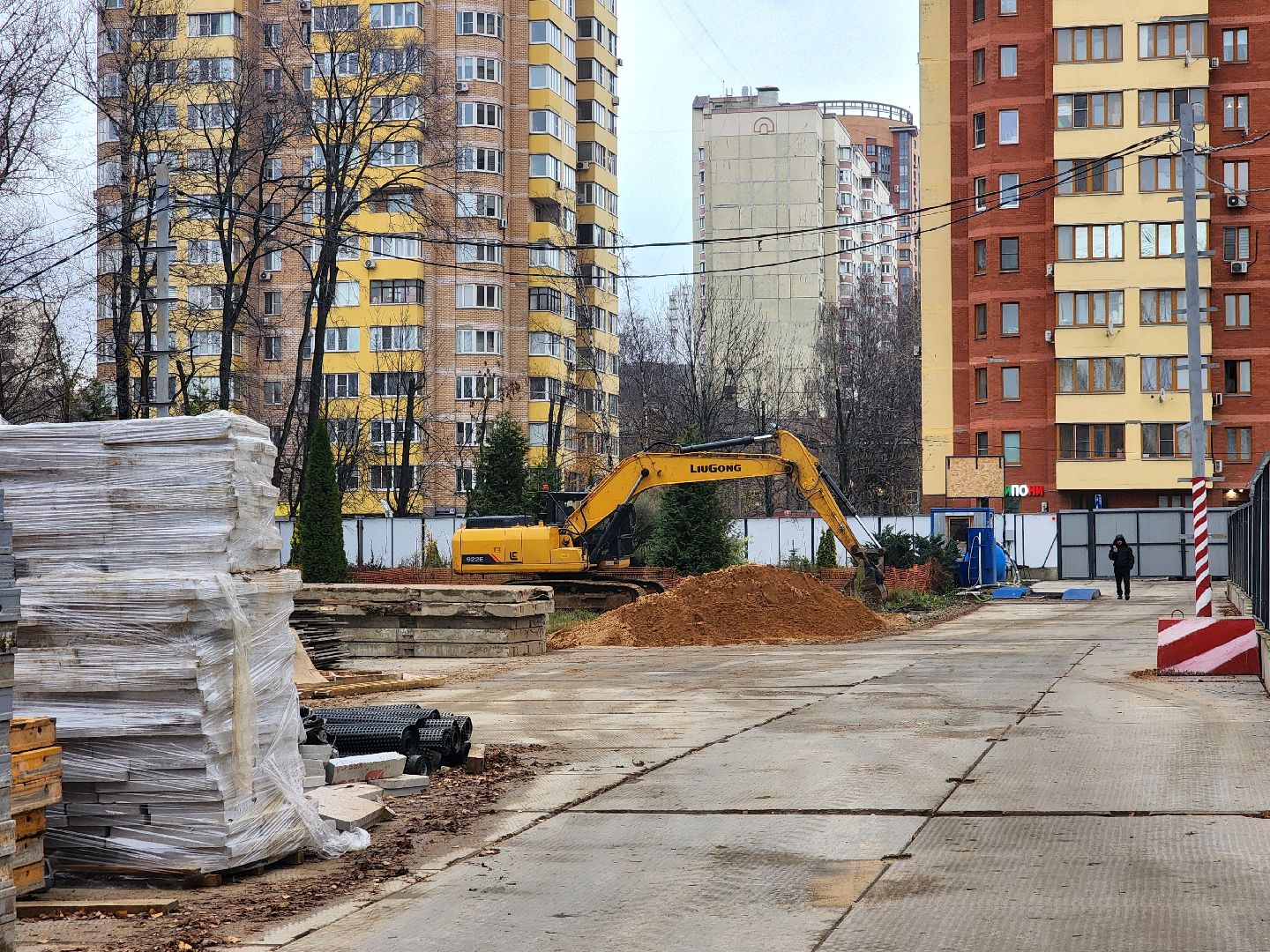 строительство, школа, монолитные работы, новый корпус,