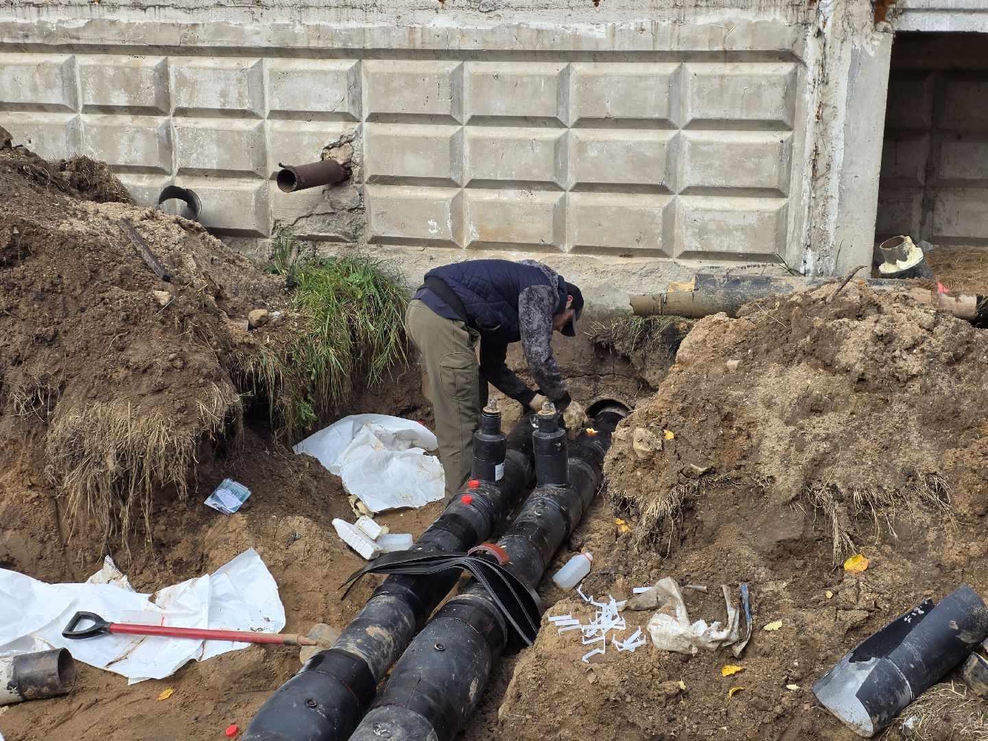 теплосети запрудня, Блаустройство,