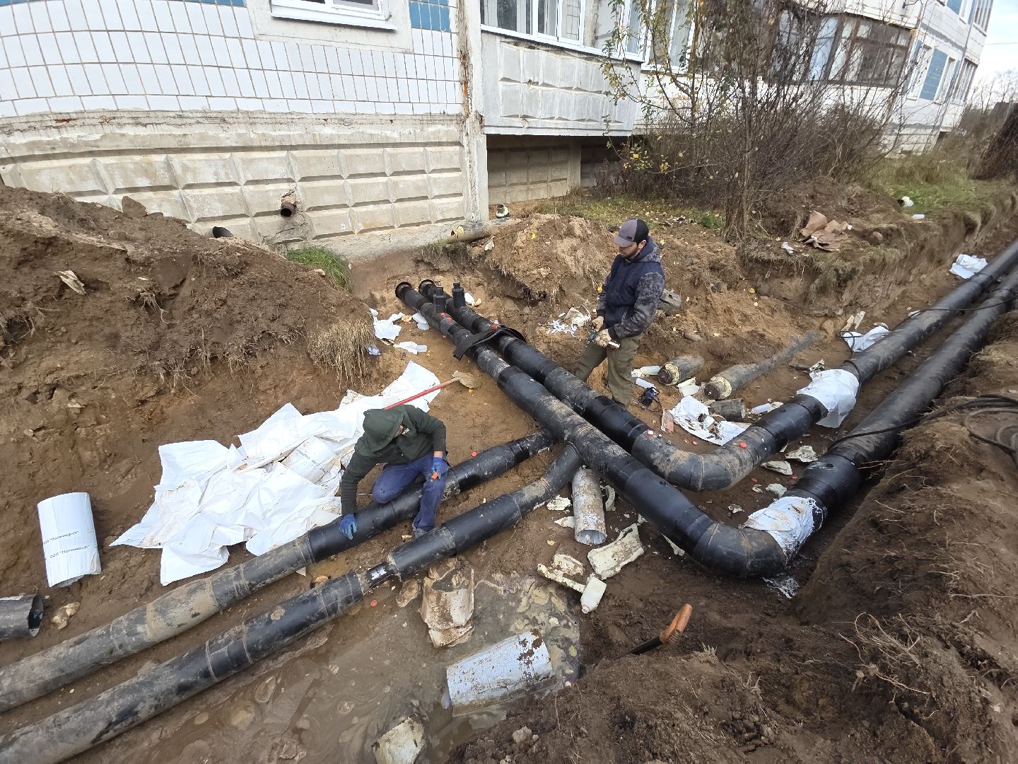 теплосети запрудня, Блаустройство,