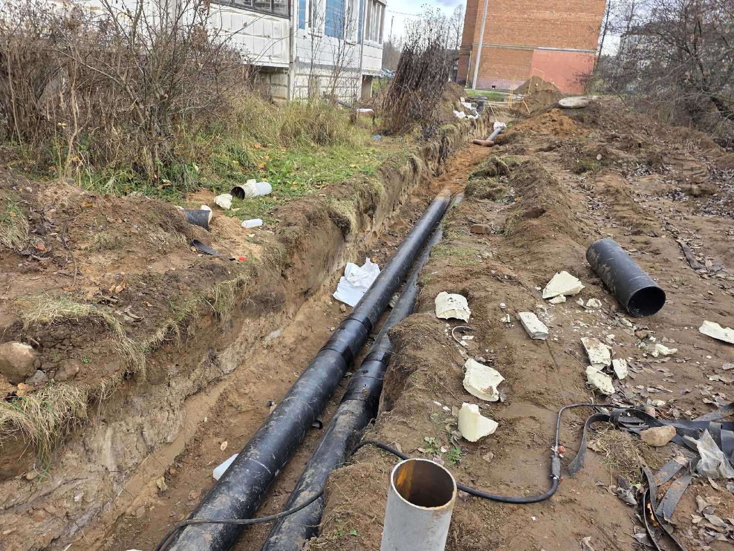 теплосети запрудня, Блаустройство,