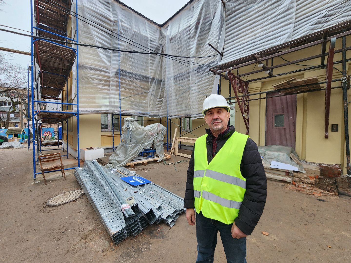 чехов, улица монтажная 8, детский сад, дошкольное отделение, гимназия 2, капитальный ремонт, реконструкция, обновление, капремонт здания, замена кровли, фасадные работы, обновление крыши, утепление фасада, гидроизоляция, чердак, новые перекрытия, внутренняя отделка,инженерные сети, госпрограмма московской области,