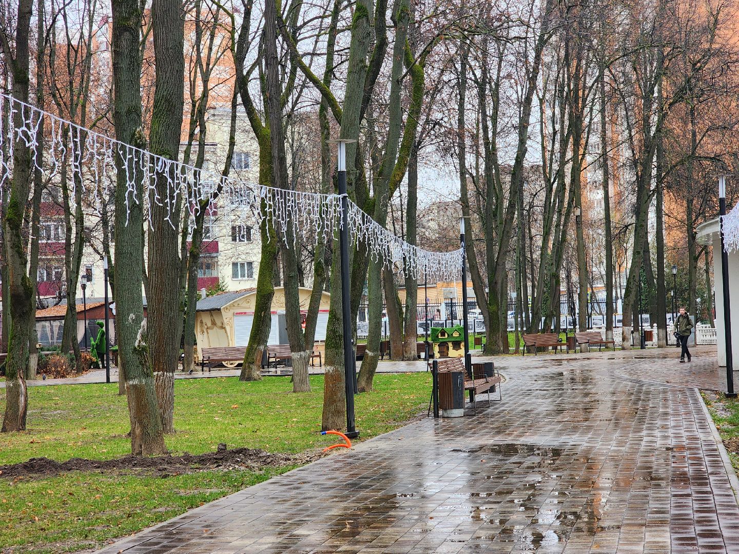 Подольск , Подготовка к зиме, Парк Талалихина ,