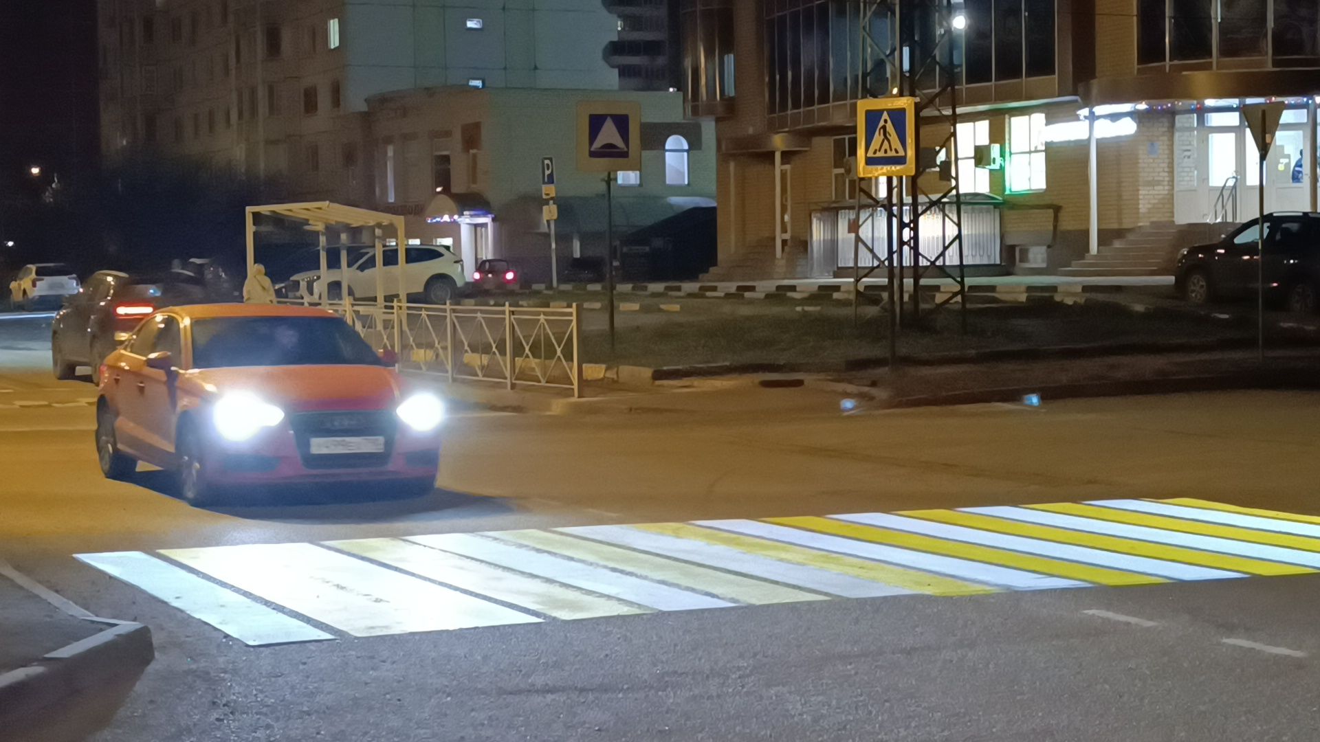 пешеходная разметка, лобня, транспорт,