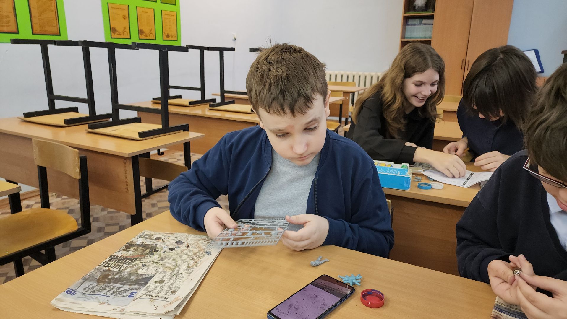 кашира, школа, диорама, афганская война, чеченская война, школьный музей,