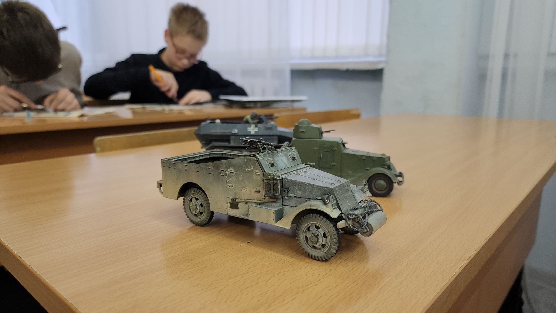 кашира, школа, диорама, афганская война, чеченская война, школьный музей,