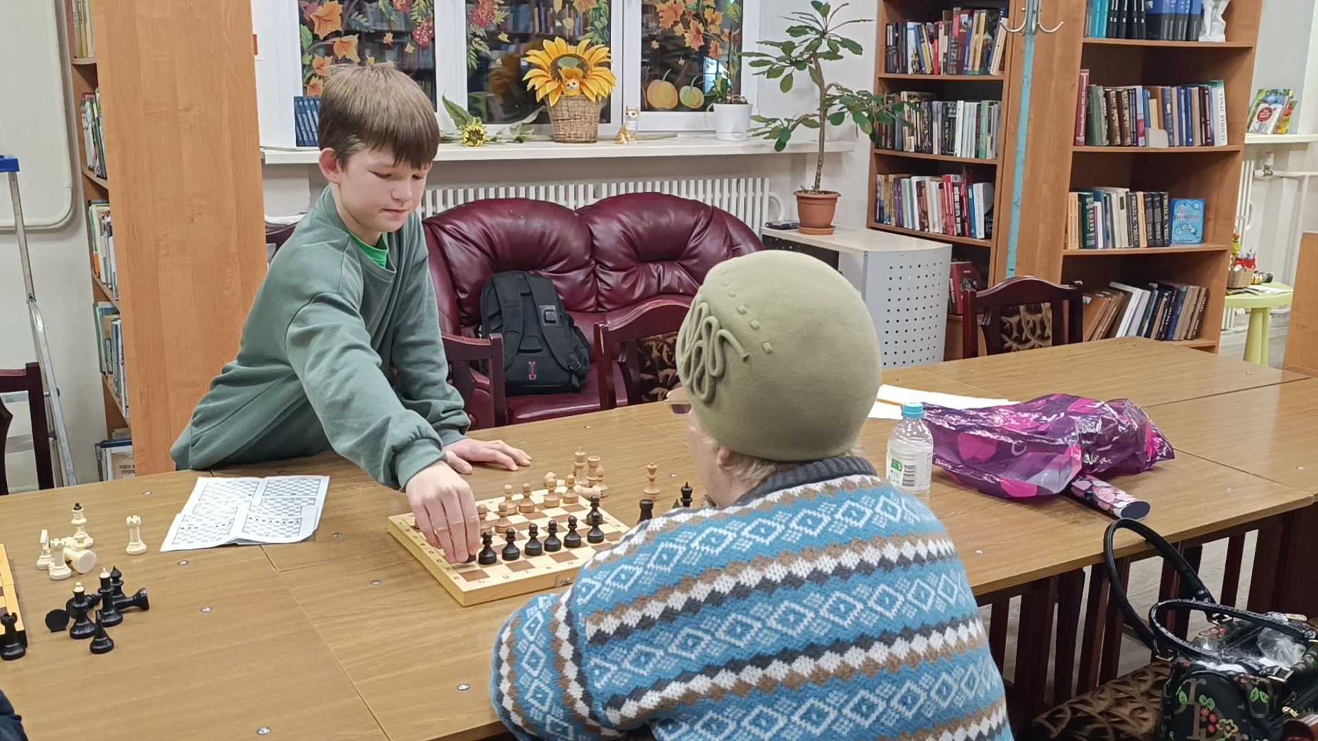 шахматы, лобня, библиотека,