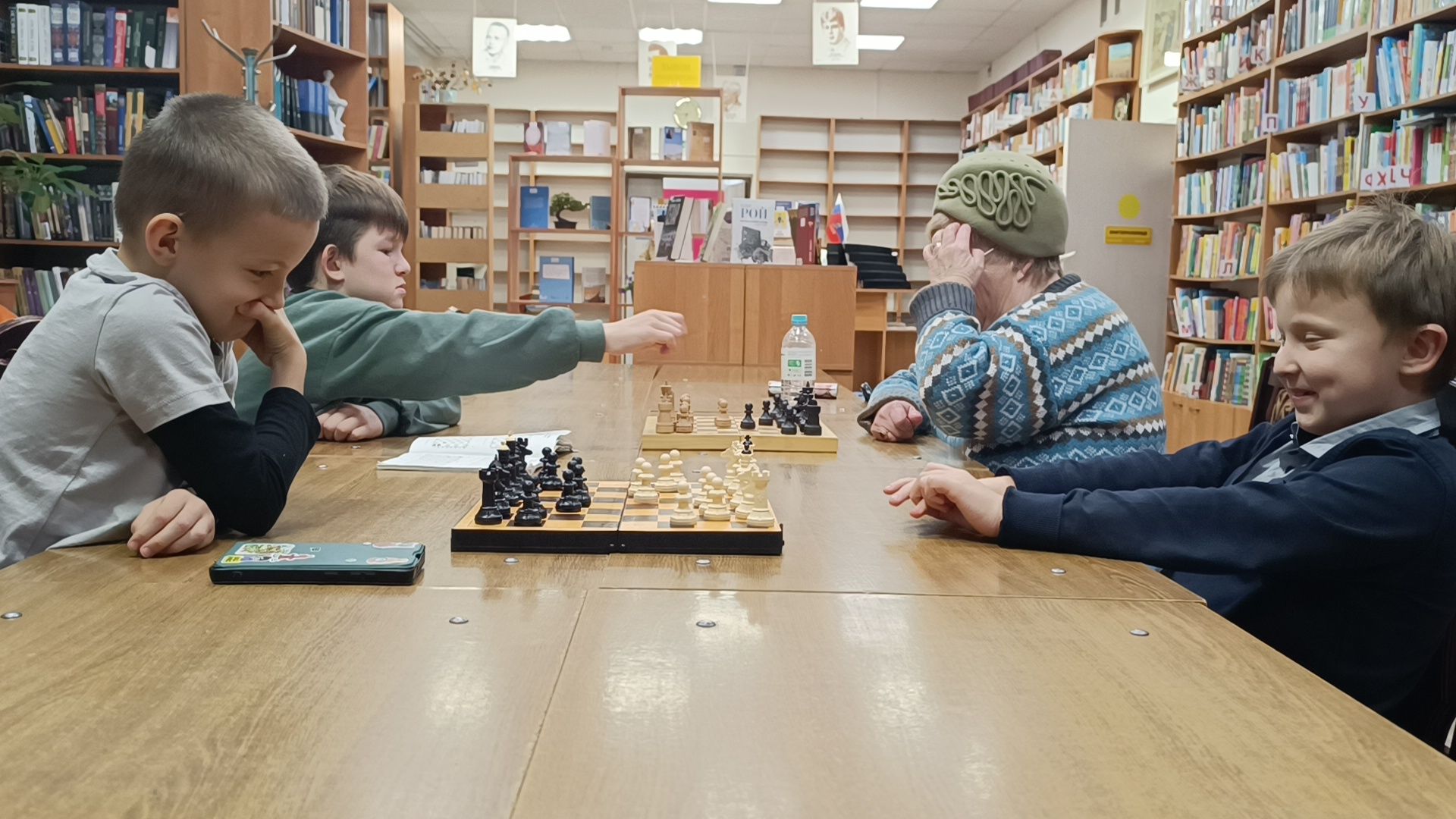 шахматы, лобня, библиотека,
