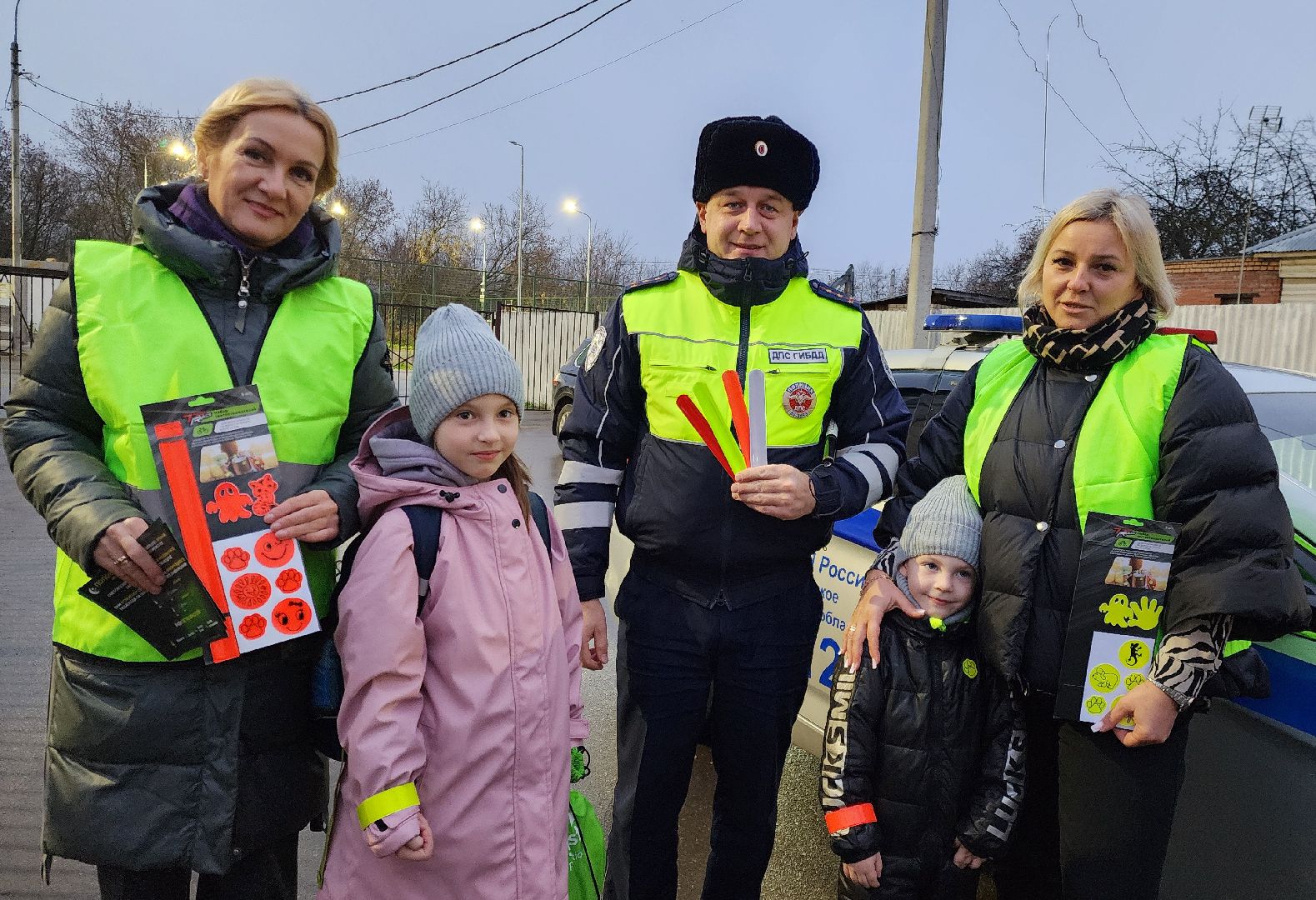 ногинск, жители, акция, школа, дети, пдд, засветись,