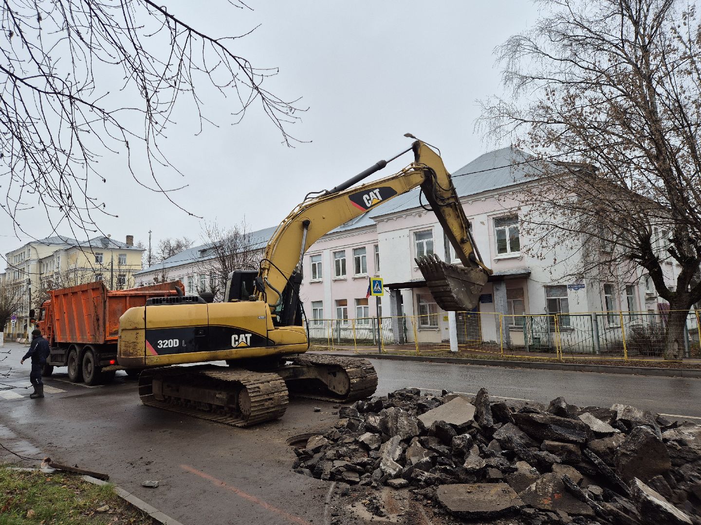 ремонт канализационного трубопровода, орехово-зуево,
