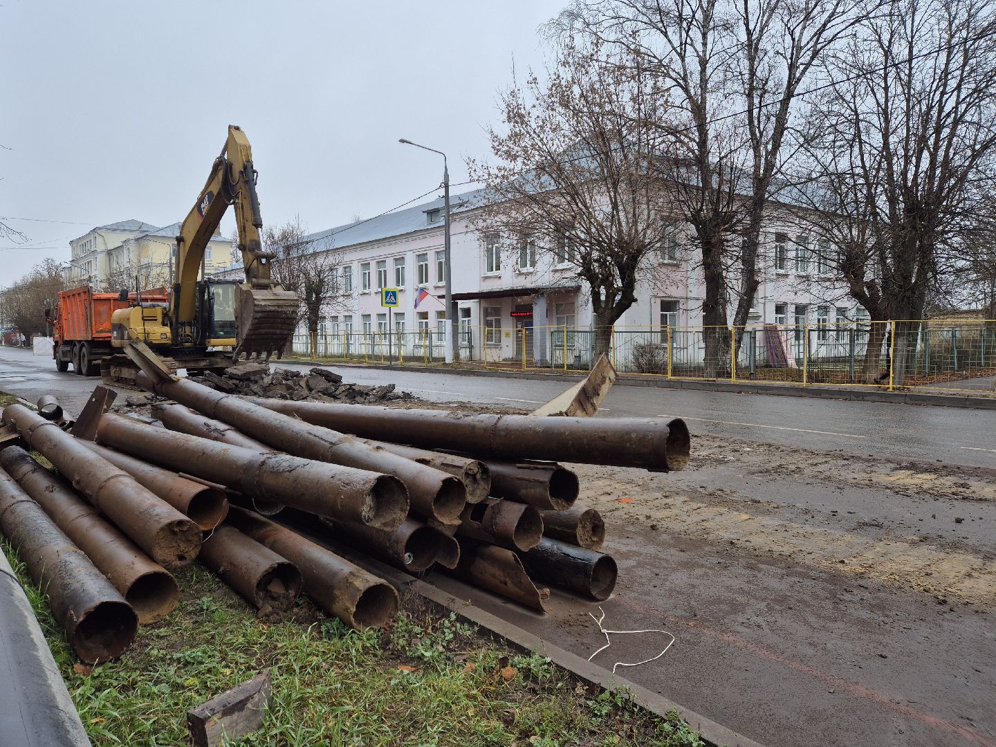 ремонт канализационного трубопровода, орехово-зуево,
