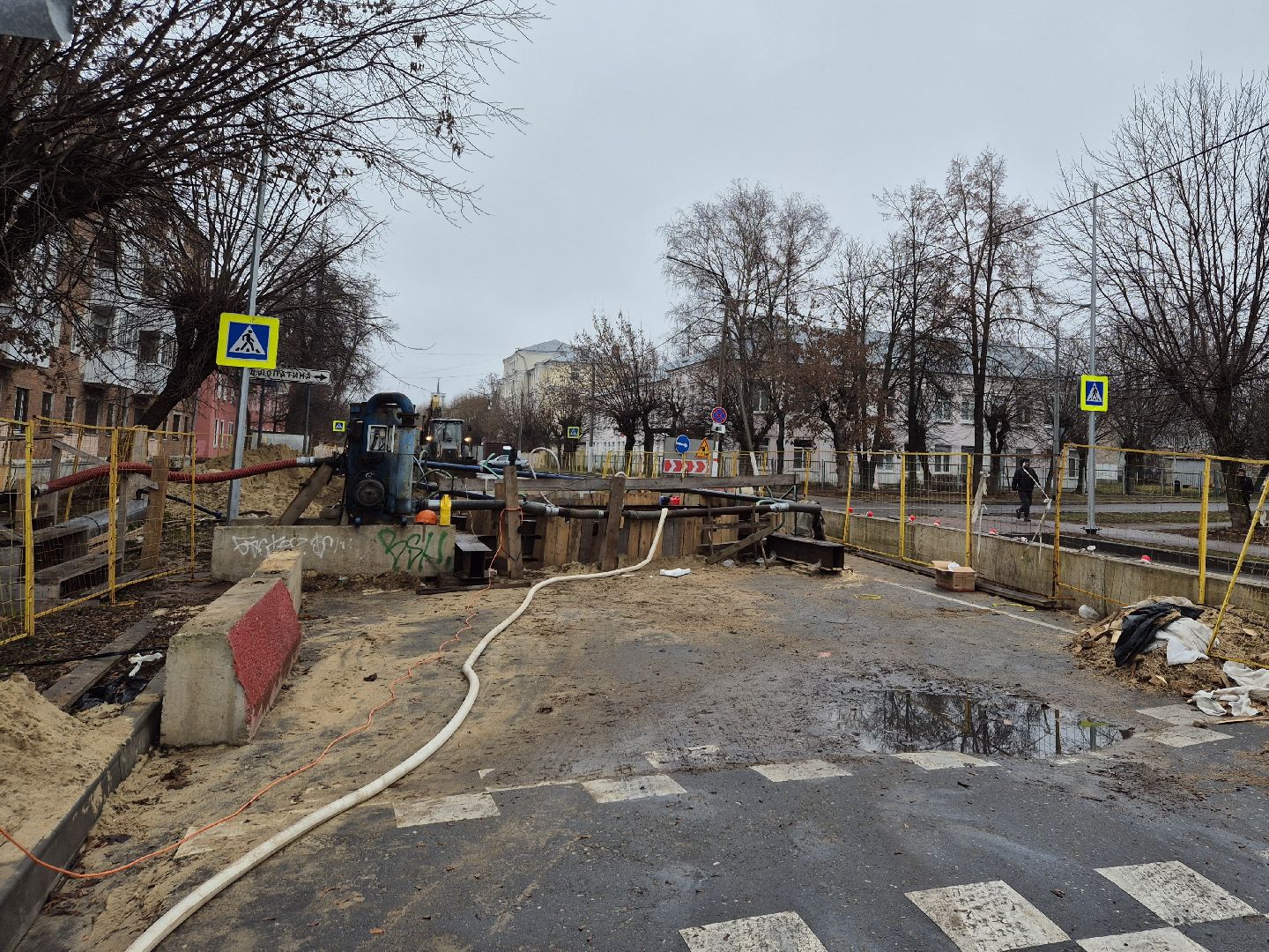 ремонт канализационного трубопровода, орехово-зуево,