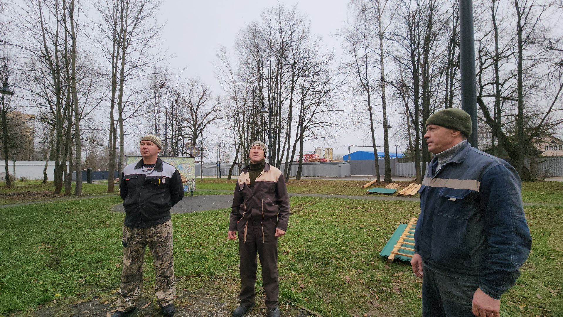 Парк Киово , Лобня, Купель, Строительство ,