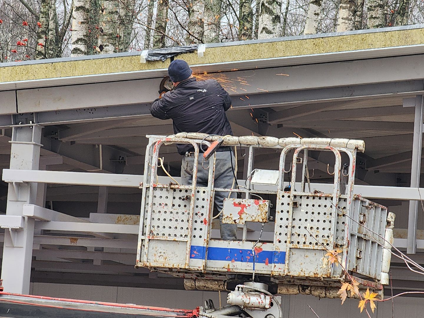 чехов, микрорайон губернский, лесопарк, строительство, реконструкция, благоустройство, лесная зона отдыха,  многофункциональный павильон, кровля, наружные стены, сэндвич панели, монтаж и покраска, остекление, монтаж полов, входная группа,  госпрограмма московской области, формирование комфортной городской среды, комиссия, проверка, замглавы округа александр ротнов,видеокамеры, лавочки, пешеходные дорожки,