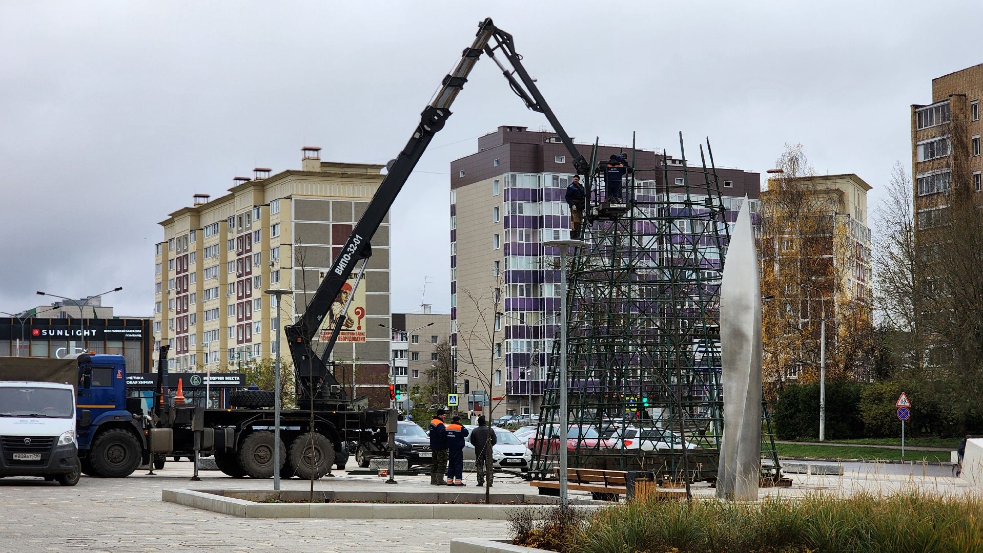 Руза , Новый год, украшение к новому году,благоустройство,