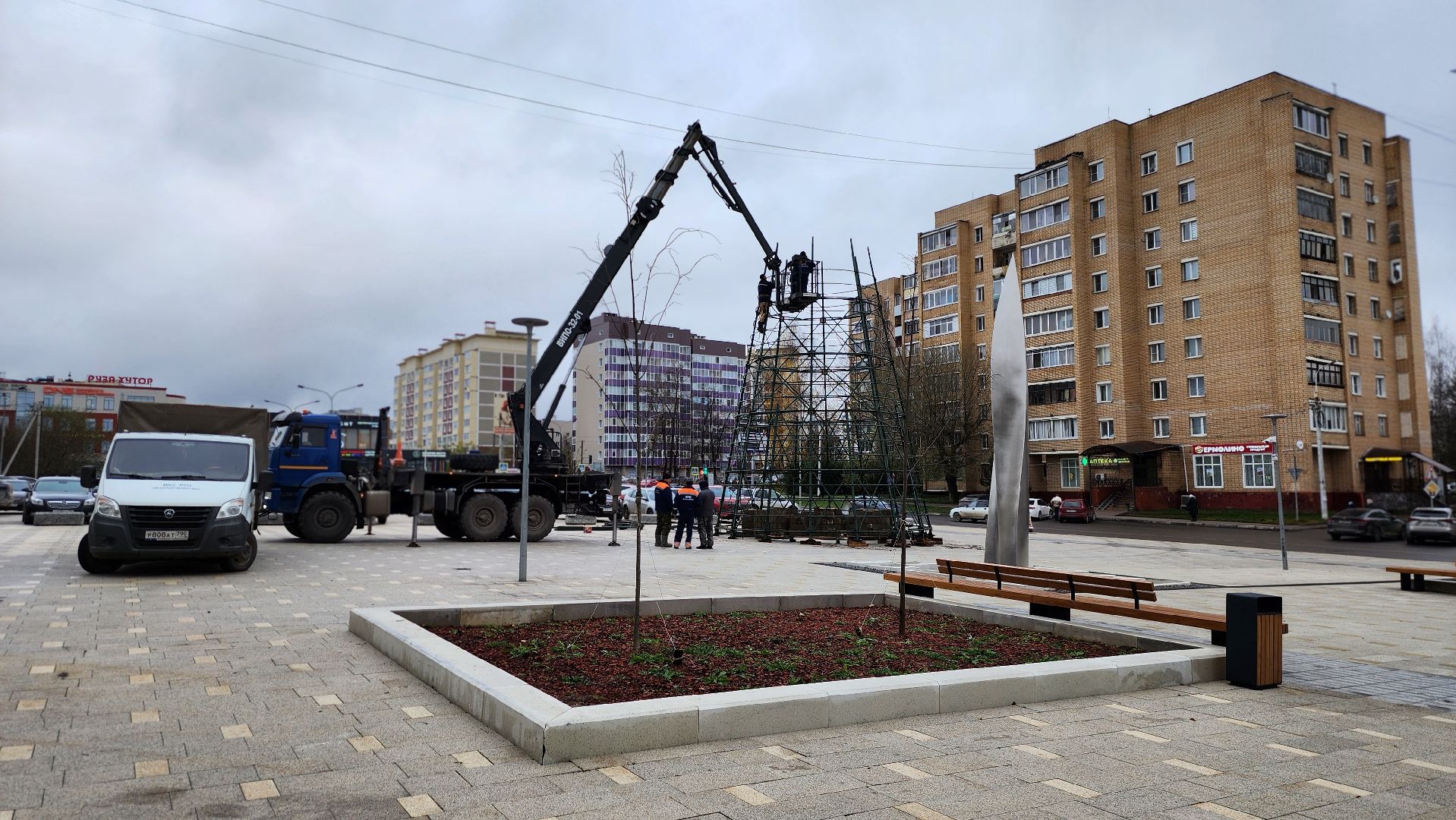 Руза , Новый год, украшение к новому году,благоустройство,