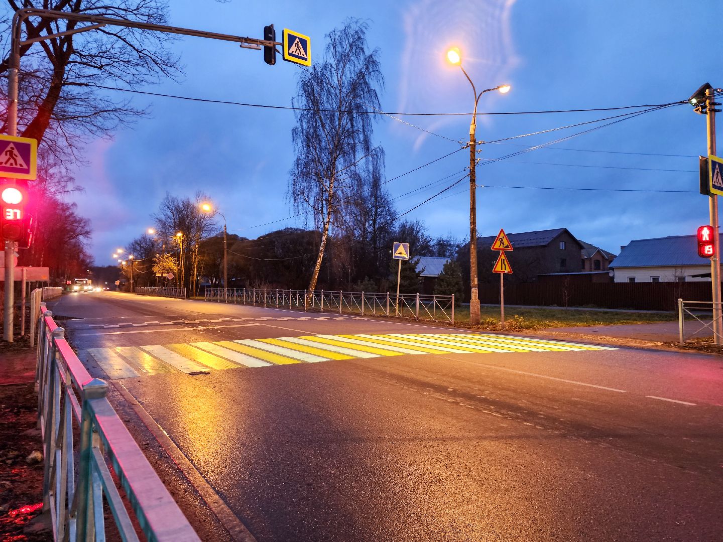 Подольск, Пешеходный переход,Световая проекция,