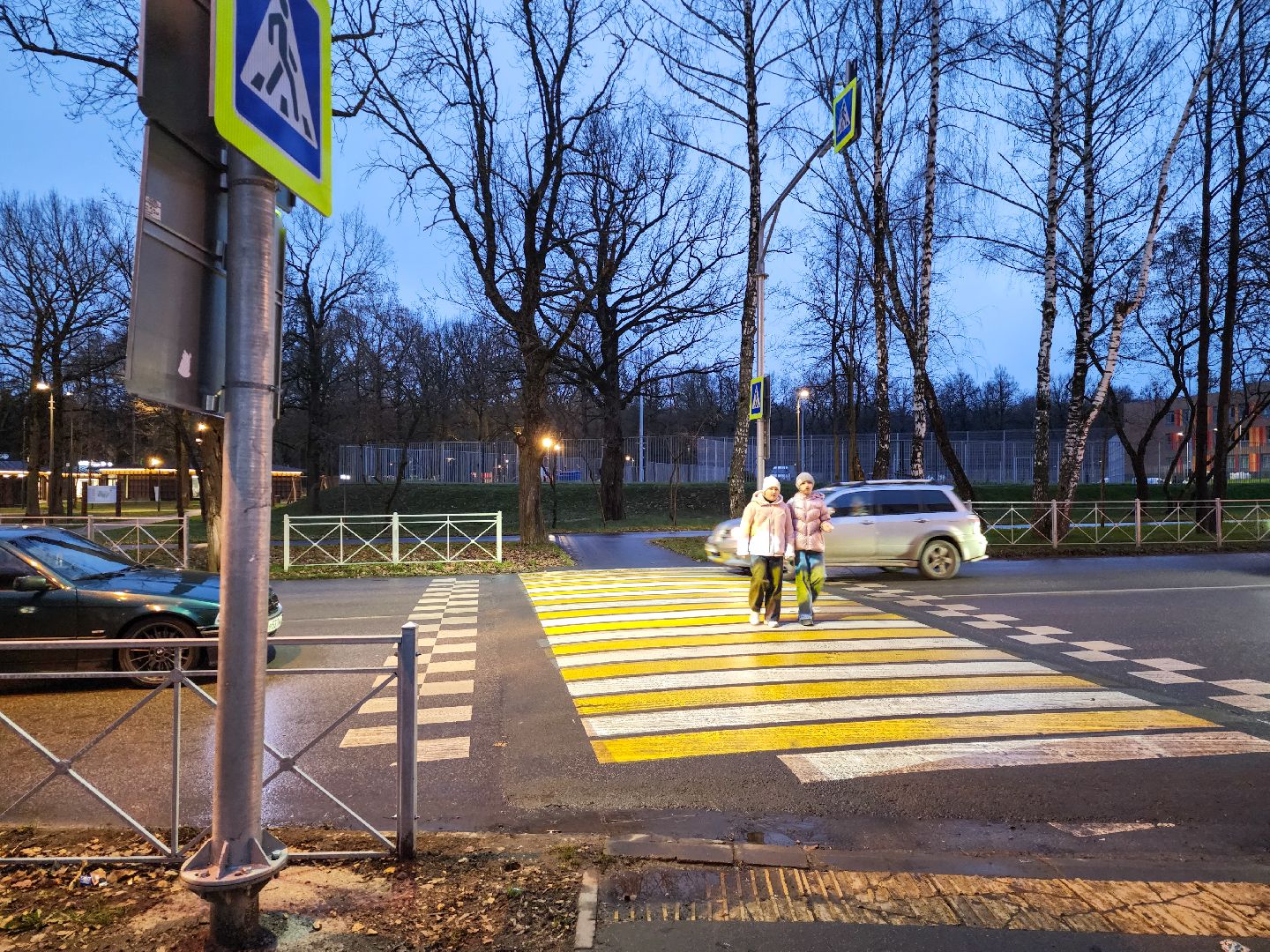 Подольск, Пешеходный переход,Световая проекция,